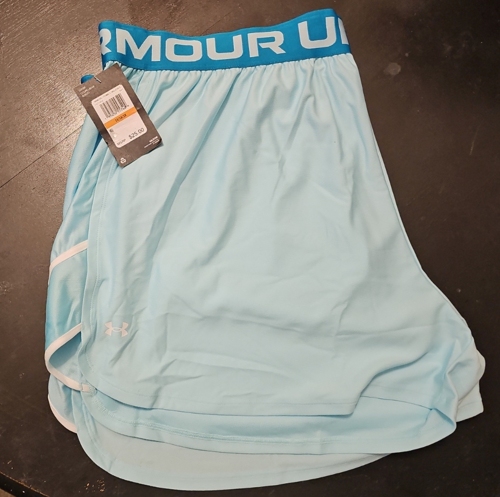 UNDER ARMOUR SHORTS WOMEN XXXL BLUE AQUAMARIME